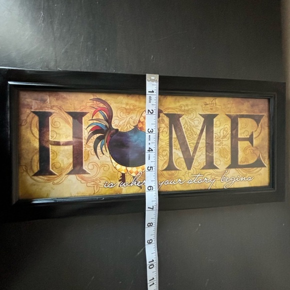 $5 ADD ON Fall Themed Rooster ‘Home: Where Your Story Begins’ Wall Hanging - Picture 6 of 6